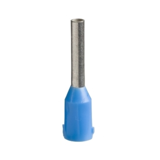extremidade de cabo isolada  tamanho médio  0,75 mm² - azul