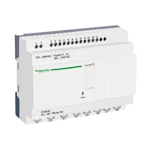 Relé inteligente compacto zelio logic - 20 e s  100..240 v ca  s relógio  s ecrã
