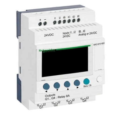Zelio logic modular - 10 e s - 24 v cc  relógio - ecrã