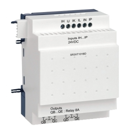Módulo de extensão io discreta - 10 i o - 24 v dc - para zelio logic