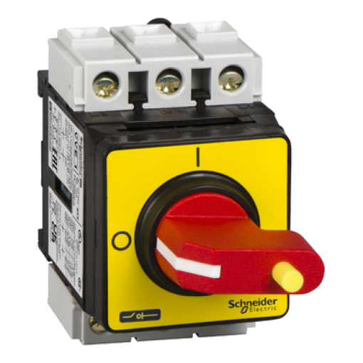 TeSys Vario - emergency stop switch disconnector - 40 A - back of enclosure