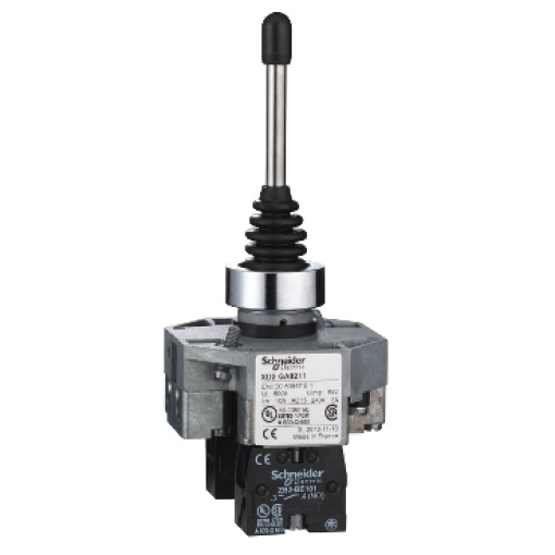 Controlador joystick ø22 2-instruções 1no por sentido