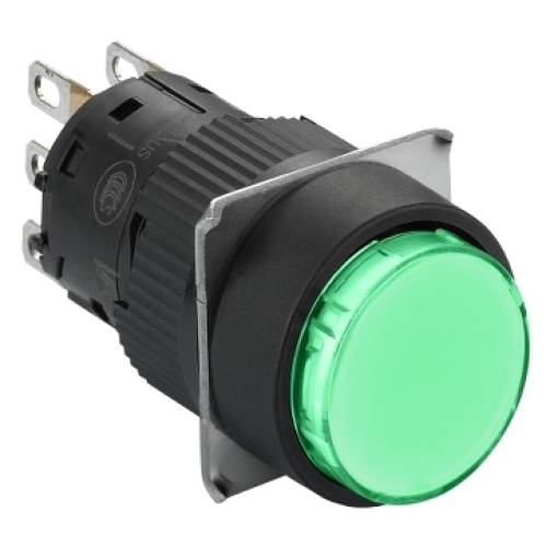 round green pushbutton Ø 16 - flush spring return - 1OC