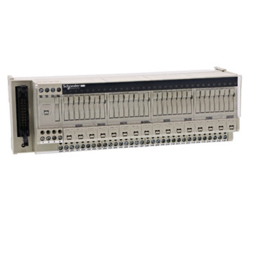 Base passiva ABE7 - 16 saídas - fusíveis - Led - isolador