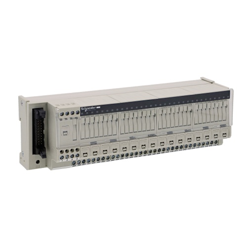 Base passiva ABE7 - 16 entradas - fusíveis - Led - isolador