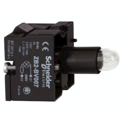 Luz piloto corpo para montagem frontal
