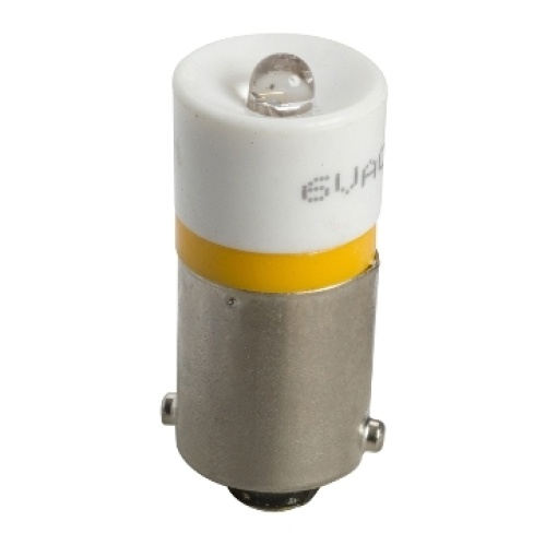 Lâmpada led amarela para sinalização - ba 9s - 24 v ca cc
