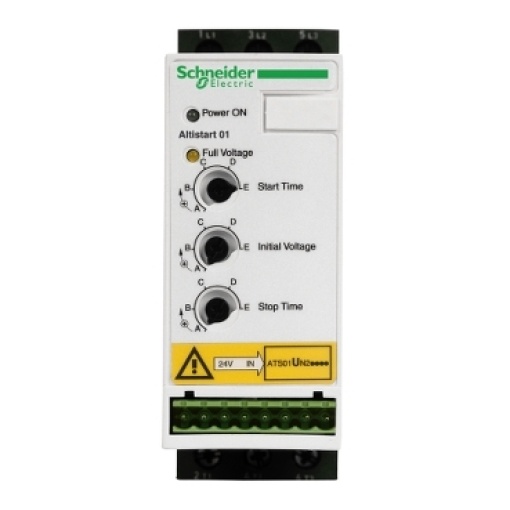 Arrancador suave para motores assíncronos - ATSU01 - 9A -200... 480 V - 1,5...4 kW