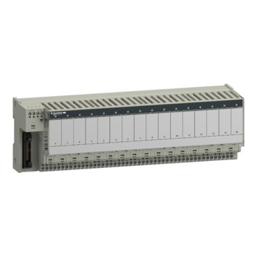 Base relés estático ABE7 - 16 canais  fusíveis  relé 12,5 mm