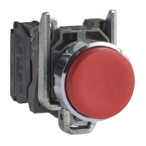 1nc botão saliente vermelho