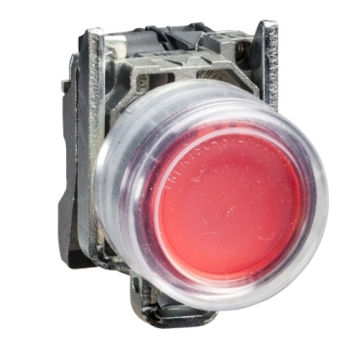 Botão capuchon vermelho de borracha 1nc
