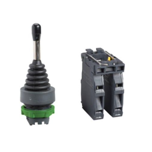 Controlador joystick ø 22 - 5 posições com retorno por mola à posição 0 - 1 na