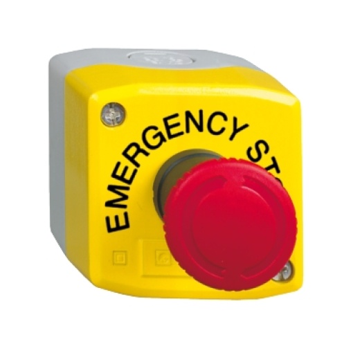 yellow station - 1 red mushroom head pushbutton Ø40 turn to release 1NO2NC