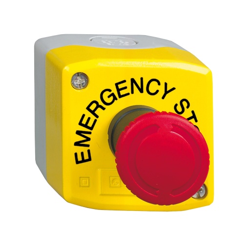 yellow station - 1 red mushroom head pushbutton Ø40 turn to release 1NO2NC