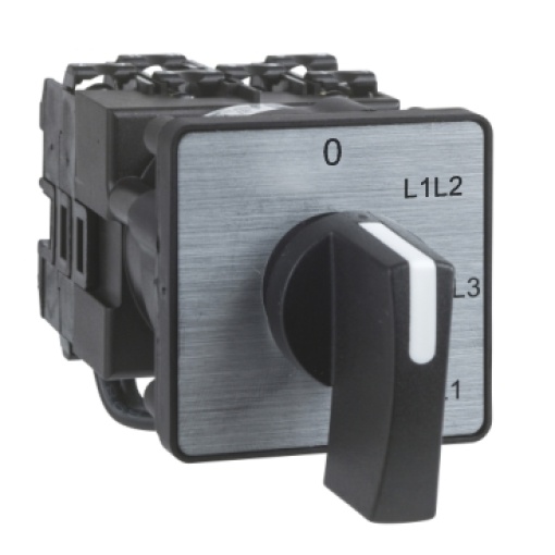 cam voltmeter switch - 3L - 45 - 12 A - screw mounting