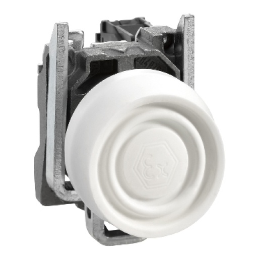 Botão de pressão branco ø 22  mola - 1 no - atex