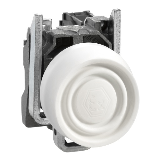 Botão de pressão branco ø 22  mola - 1 no - atex