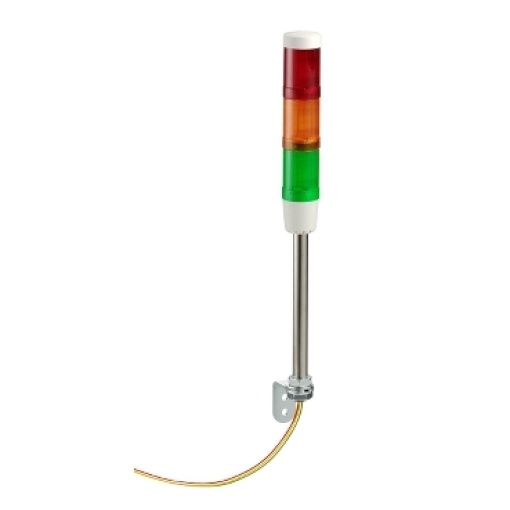 Conjunto indicador cbuzzer  3 unidades de luz - ø 45 mm - 24 v acdc - ip42
