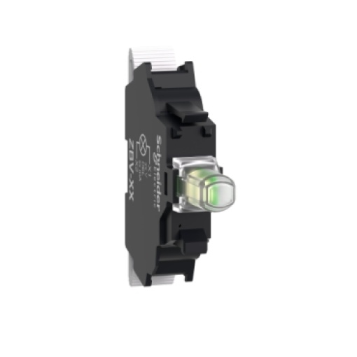 Bloco luminoso, Harmony XB4, Harmony XB5, branco, para cabeça 22mm, LED universal, terminais de mola de grampo, 12V
