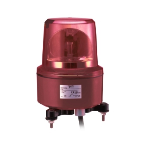 130mm baliza giratoria  red 24vacdc ip67