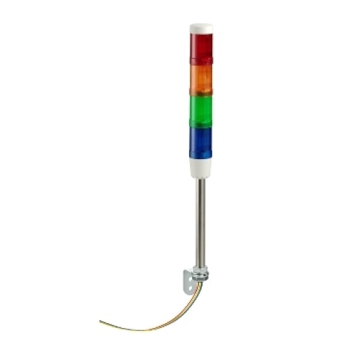 Banco indicador com  buzzer  4 unidades iluminadas - ø45mm - 24vacdc