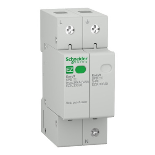 Easy9, Descarregador de sobretensões - 1P  N - 230 V - 2000 A
