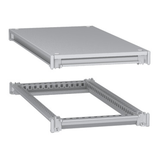 Estrutura inferior e superior, PanelSeT SFN, para invólucro elétrico W400 D800mm, cobertura incluída