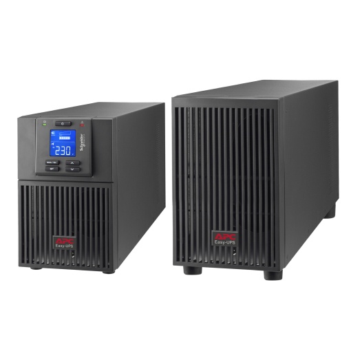 Easy UPS On-Line da APC, 1000VA900W, Torre, 230V, 4x saídas IEC C13, Ranhura para Placa Inteligente, LCD, Autonomia Alargada