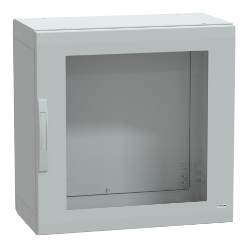 Floor standing encl. polyester vers.PLA compl.sealed 750x750x420 IP65 glazed