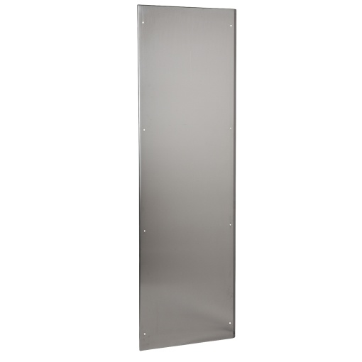 2 side panels stainless 304L, Scotch Brite finish, for SFX H1800xD400mm