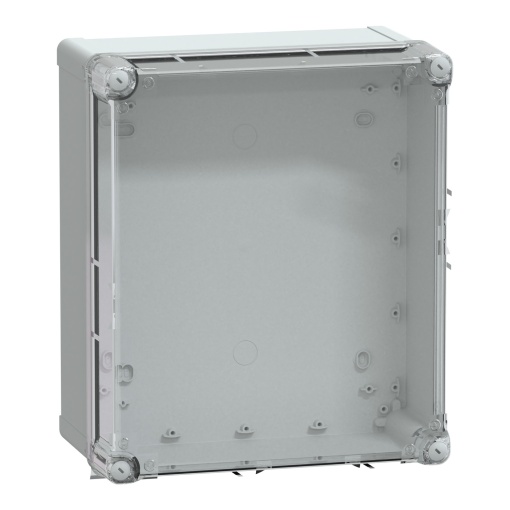 PC box IP66 IK08 RAL7035 Int.H325W275D160 Ext.H341W291D168mm. Transp.cover H60