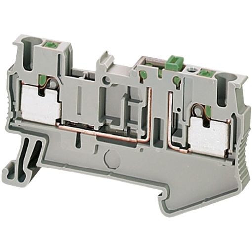 bornes, Linergy TR, cinzento, 2,5 mm², tipo push-in, fecho de faca, 2 pontos, conjunto de 50