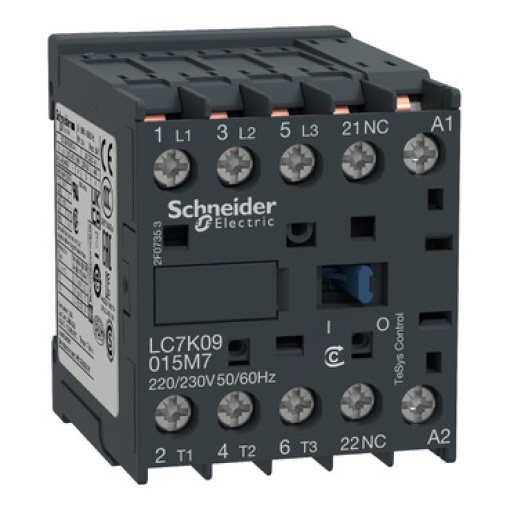 Contactor TeSys K - 3P3 NA - AC-3 -  440 V 9 A - 220...230 V bobina CA