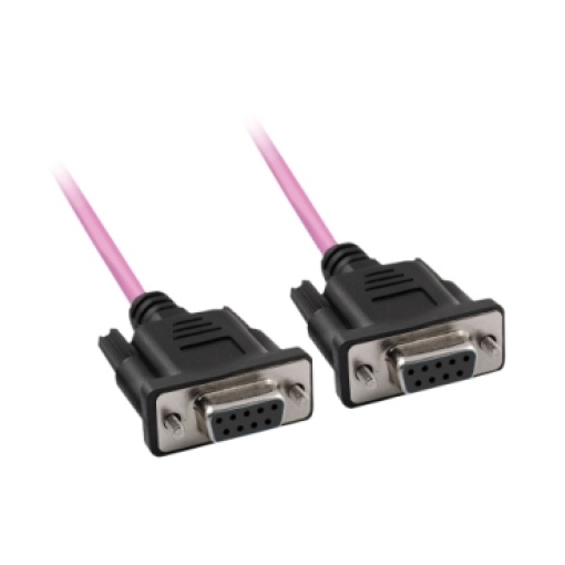 Cabo CANopen  conectores SUB-D9 fêmea moldados - padrão - IP20  UL - 1 m