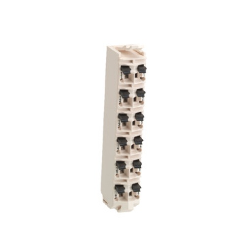 terminal block - 12 contacts - branco - quantidade 10