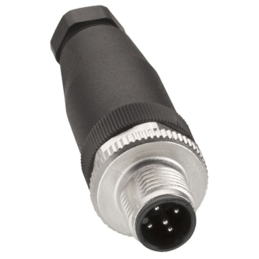 Connector with temperature probe, Modicon TM7, M12,