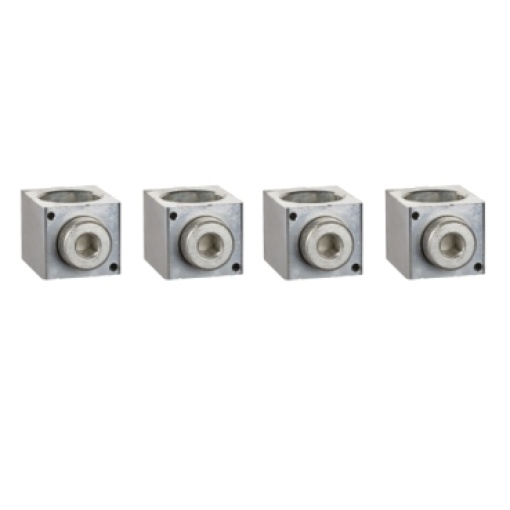4 bornes em alumínio p cabo 35-300mm2  separador de fases NSX400630 INVINS