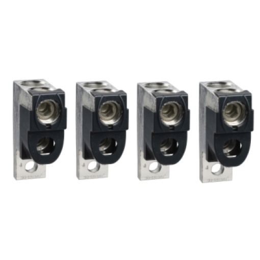 4 bornes alumínio p 2 cabos 35-240mm2  separador de fases NSX400630 INVINS