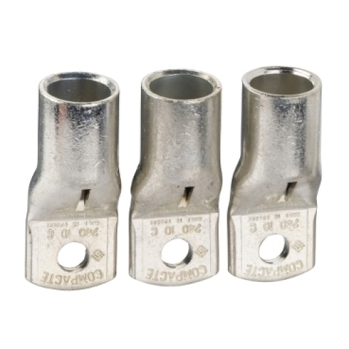 3 terminais para cabos de cobre 185mm2  separador de fases NSX100250 INVINS