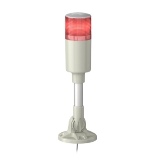 Baliza de sinalização monolítica, Harmony fácil XVG, 60mm, vermelho, luz intermitente, sinal sonoro, mont. em tubo de alum. curto e sup. em L, IP40