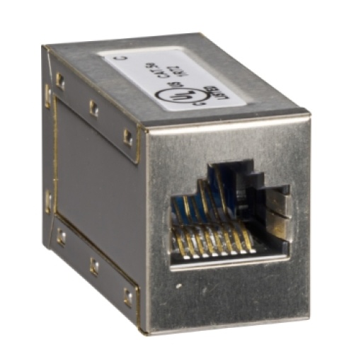 RJ45 connector female-female, Compact and Masterpact, set of 5 parts