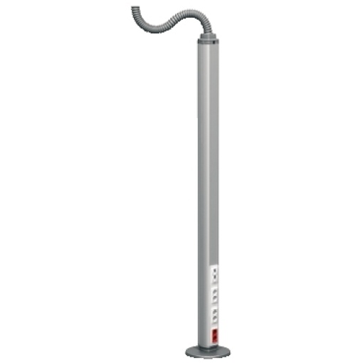 OptiLine 70 - pole - free-standing - two-sided - natural - 2420 mm