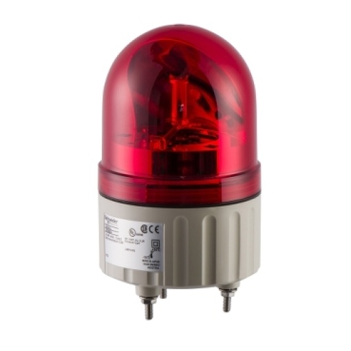 84mm baliza giratoria  red 24vac-dc