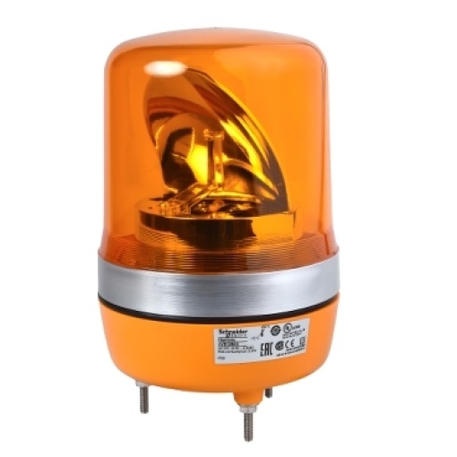 106mm baliza giratoria  laranja 24vac-dc