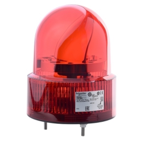 120mm baliza giratoria  red 24vac-dc