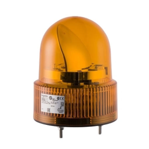 120mm baliza giratoria  laranja 24vac-dc