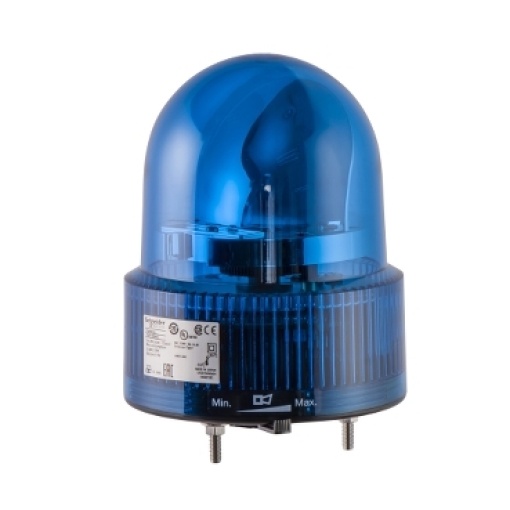 120mm baliza giratoria  blue 24vac-dc