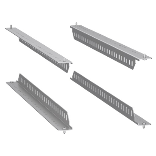 set of 4 Spacial SF support brackets for 19" fixed rack - 400kg load - 800 mm