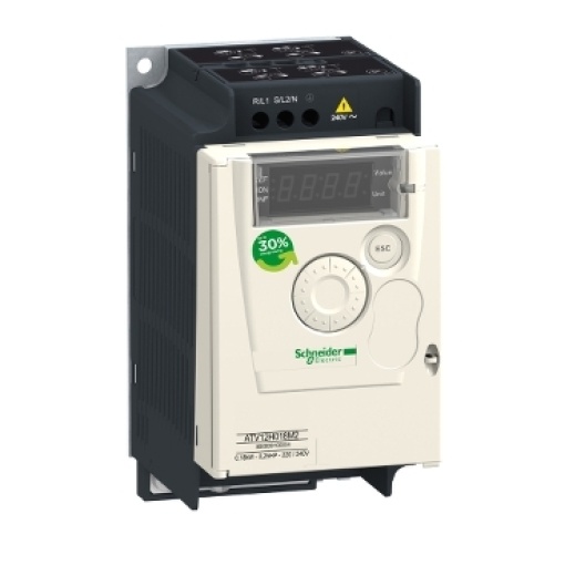 Variador de velocidade ATV12 - 0.37kW - 0.55hp - 200..240V - 3ph - Com dissipador