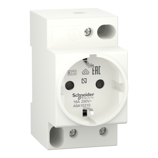 DIN socket iPC - 2PE - 16A - 250VAC - KEMA VDE 0620 - german std